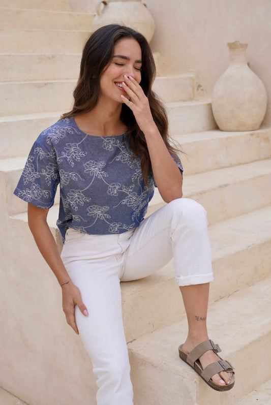 Blusa Gala Indigo